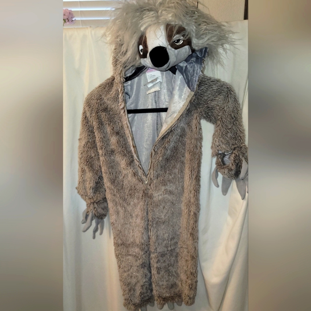 NWOT Princess Paradise Unisex Sloth Costume Extra Small Grey